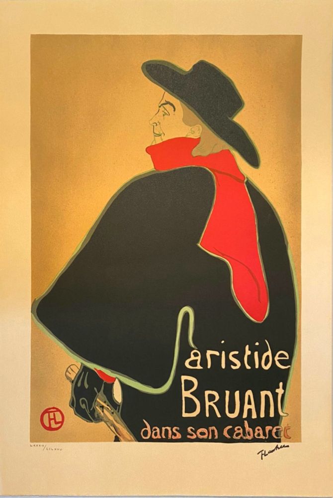 リトグラフ Toulouse-Lautrec - Aristide Bruant