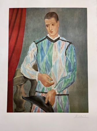 リトグラフ Picasso - Arlequin