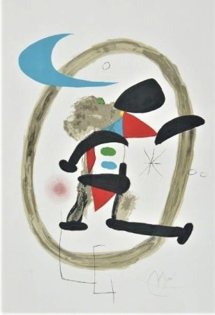 リトグラフ Miró - Arlequin Circonscrit