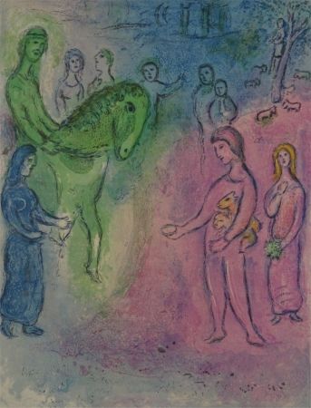 リトグラフ Chagall - Arrivee de Dionysophane