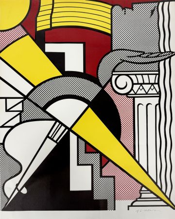 リトグラフ Lichtenstein - Arrow and Column