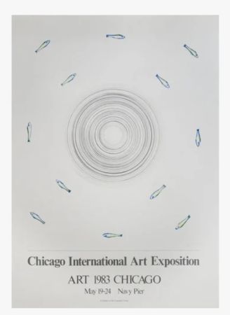 リトグラフ Ruscha - Art 1983 Chicago