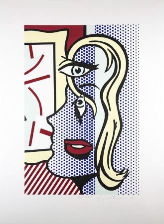 シルクスクリーン Lichtenstein - Art Critic