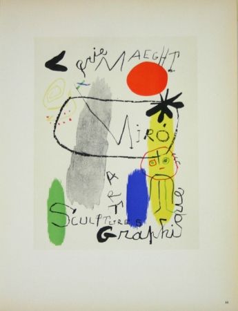 リトグラフ Miró - Art Graphique Galerie Maeght