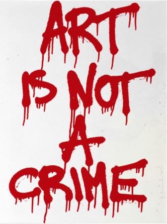 シルクスクリーン Mr Brainwash - Art is not a Crime