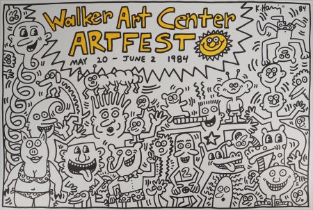リトグラフ Haring - Artfest : Walker Art Center
