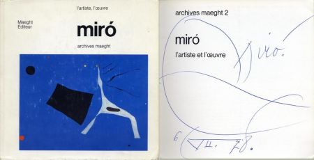 技術的なありません Miró - Artistically signed book