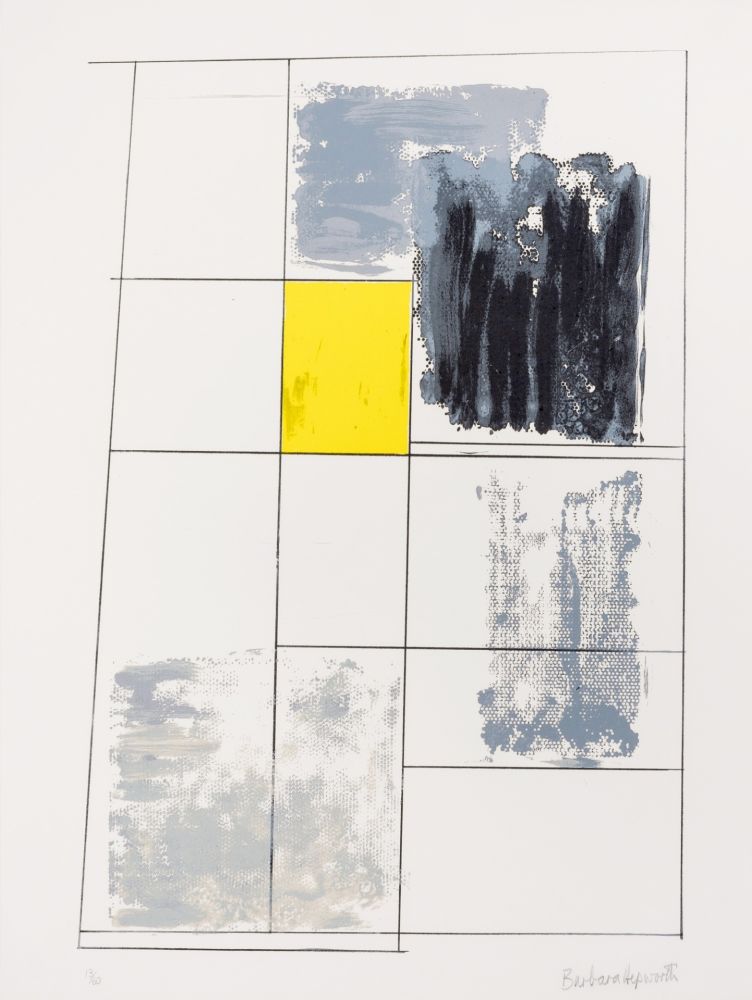リトグラフ Hepworth - Assembly of Square Forms