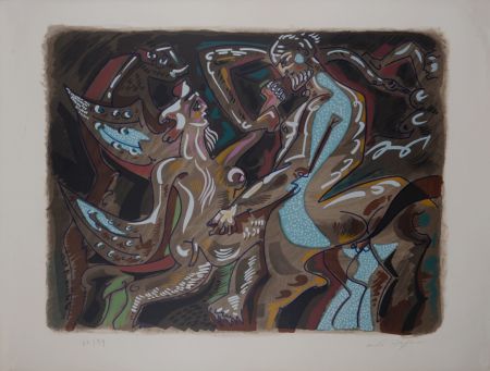 リトグラフ Masson - Atalante et le Centaure, circa 1970 - Hand-signed
