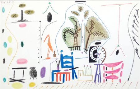 リトグラフ Picasso - Atelier