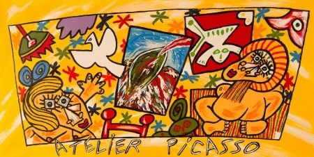 リトグラフ Donzelli - Atelier Picasso