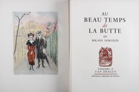 挿絵入り本 Van Dongen - Au Beau Temps de la Butte, 1949 - Complete book