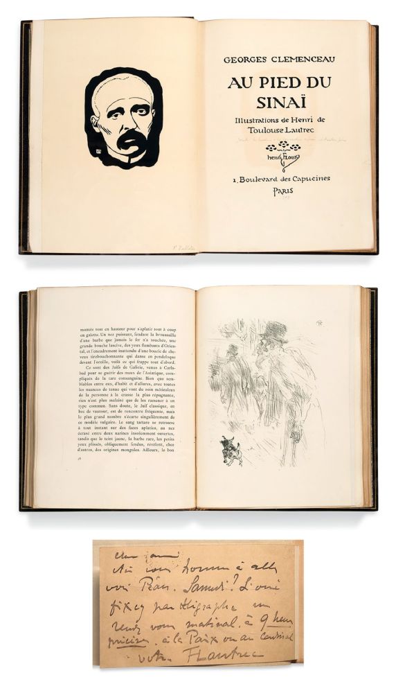 挿絵入り本 Toulouse-Lautrec - AU PIED DU SINAÏ. Illustrations de Henri de Toulouse-Lautrec, avec suite [1898].