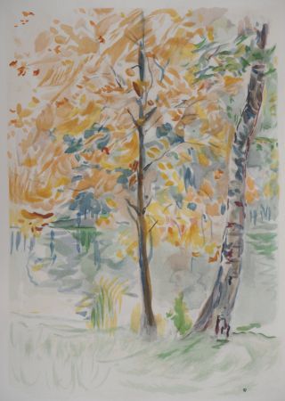 リトグラフ Morisot - Automne