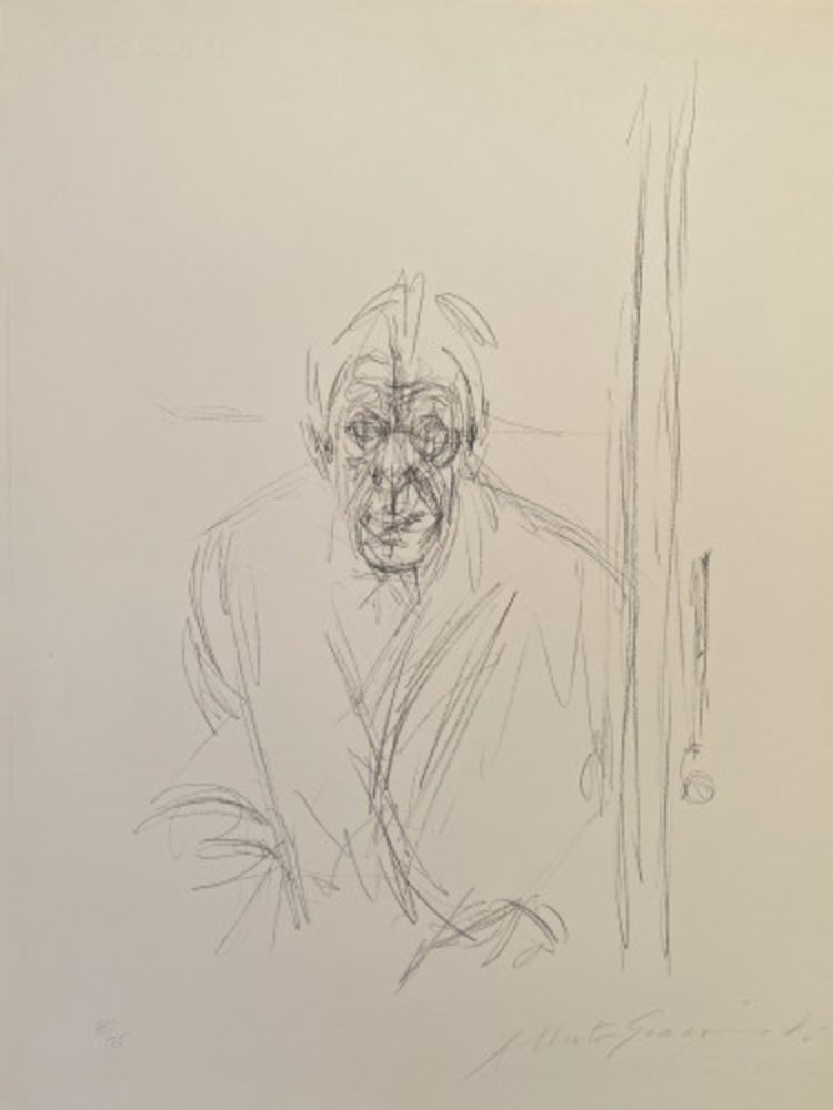 リトグラフ Giacometti - Autoportrait