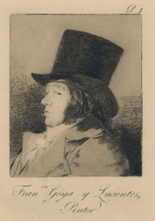 彫版 Goya - Autorretrato