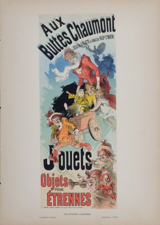 リトグラフ Cheret - Aux Buttes Chaumont, 1896