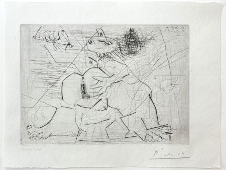 ポイントーセッシュ Picasso - Aux quatre coins de la pièce, from Hommage à Roger Lacourière