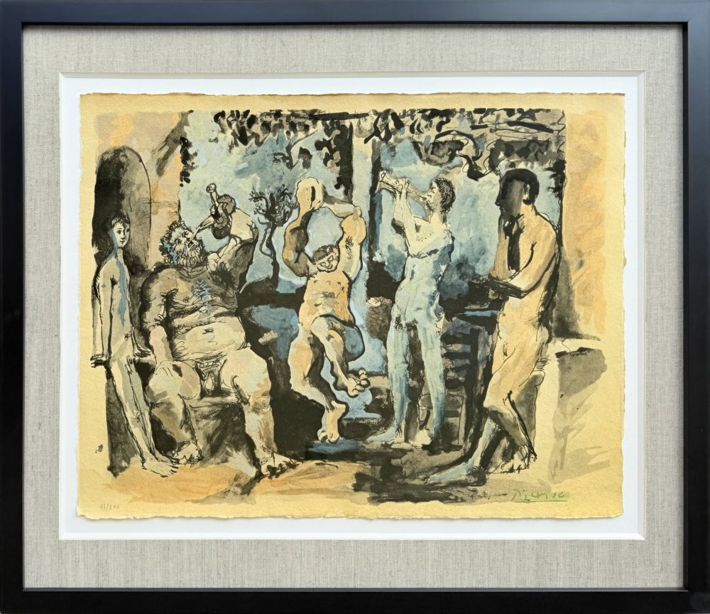 リトグラフ Picasso - Bacchanale