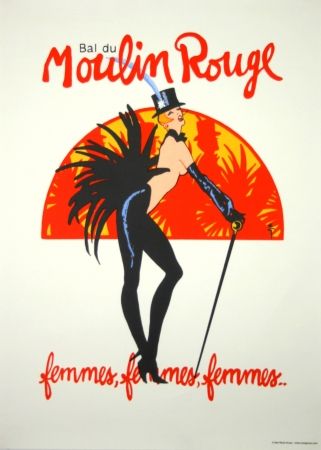 シルクスクリーン Gruau - Bal du Moulin Rouge 