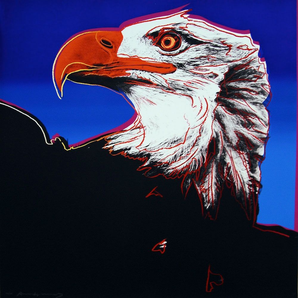 シルクスクリーン Warhol - Bald Eagle (FS II.296)