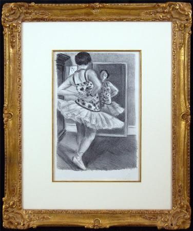 リトグラフ Matisse - Ballerina Standing In Front of a Mirror