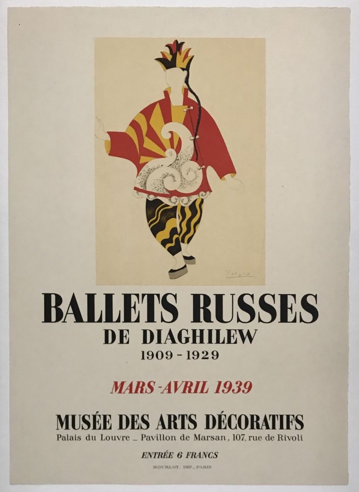 リトグラフ Picasso - Ballets Russes
