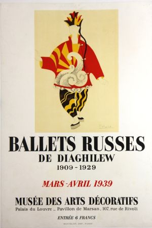 リトグラフ Picasso - Ballets Russes de Diaghilew  Musee des Arts Decoratifs