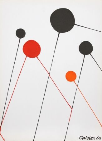 リトグラフ Calder - Balloons
