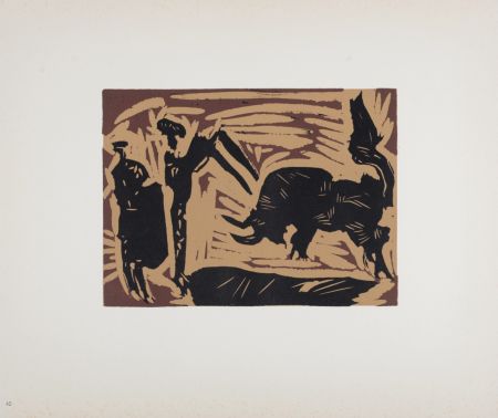 リノリウム彫版 Picasso (After) - Banderilles, 1962