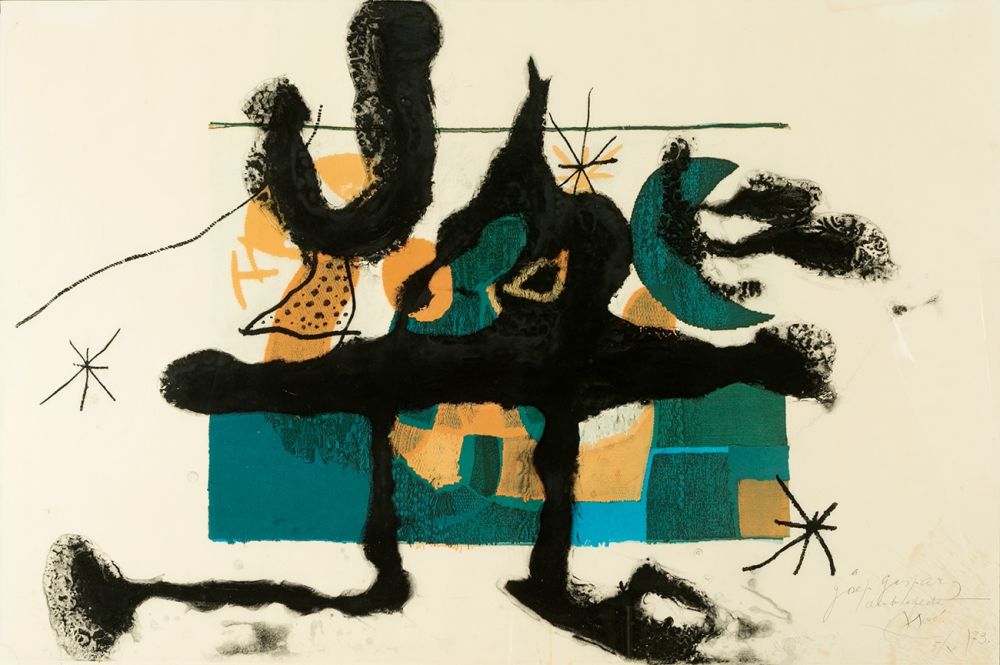エッチングと　アクチアント Miró - Barcelona, plate I