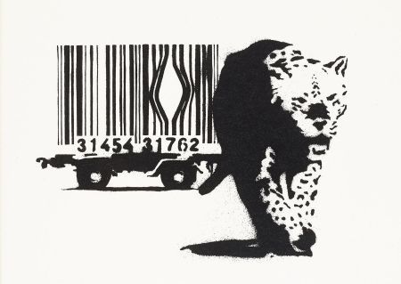 シルクスクリーン Banksy - Barcode