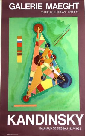 リトグラフ Kandinsky - Bauhaus de Dessau  Galerie Maeght