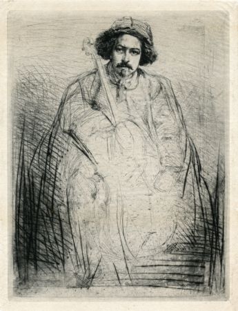 彫版 Whistler - Becquet - Plate 8 from A Series of Sixteen Etchings