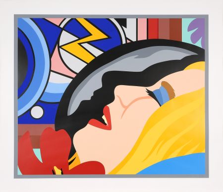 シルクスクリーン Wesselmann - Bedroom Face with Lichtenstein