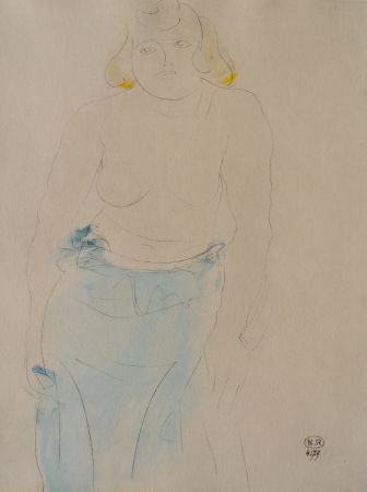 彫版 Rodin - Belle femme aux seins nus