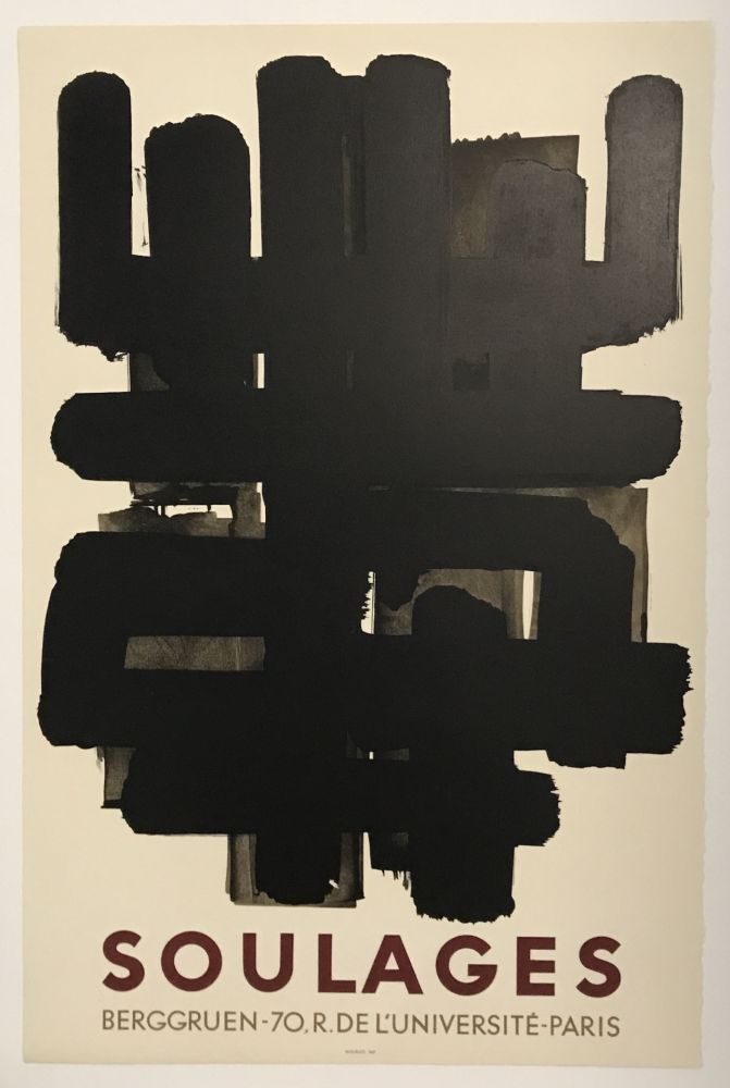 リトグラフ Soulages - Berggruen (Lithograph No. 3)