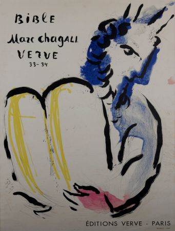 リトグラフ Chagall - Bible, Marc Chagall, Verve 33-34, 1956