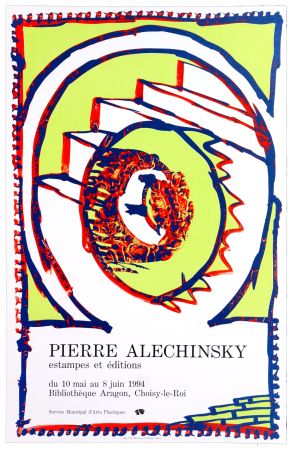 掲示 Alechinsky - Bibliothèque Aragon