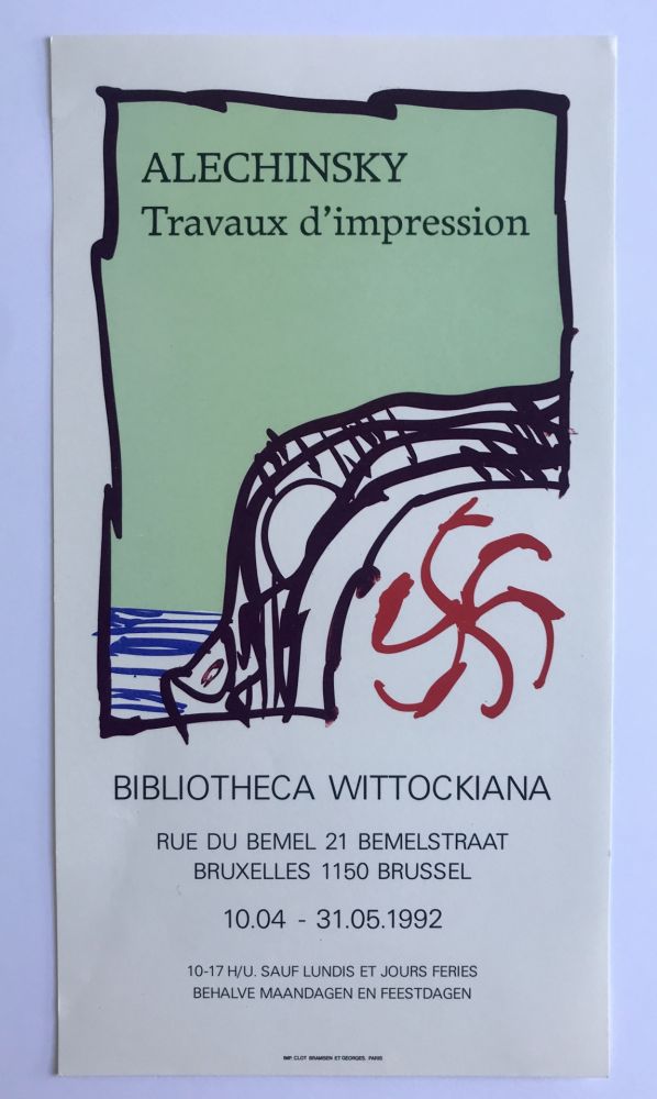 掲示 Alechinsky - Bibliothèque Wittockiana / Bruxelles