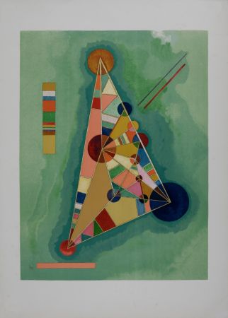 リトグラフ Kandinsky (After) - Bigarrure dans le triangle, 1965