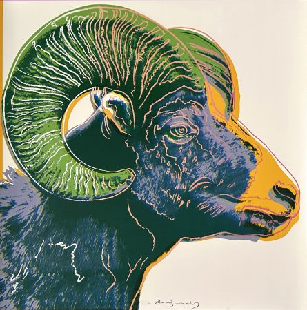 シルクスクリーン Warhol - Bighorn Ram (FS II.302)