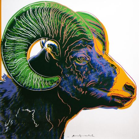 シルクスクリーン Warhol - Bighorn Ram (FS II.302)