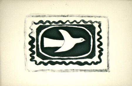 リトグラフ Braque - Bird VII