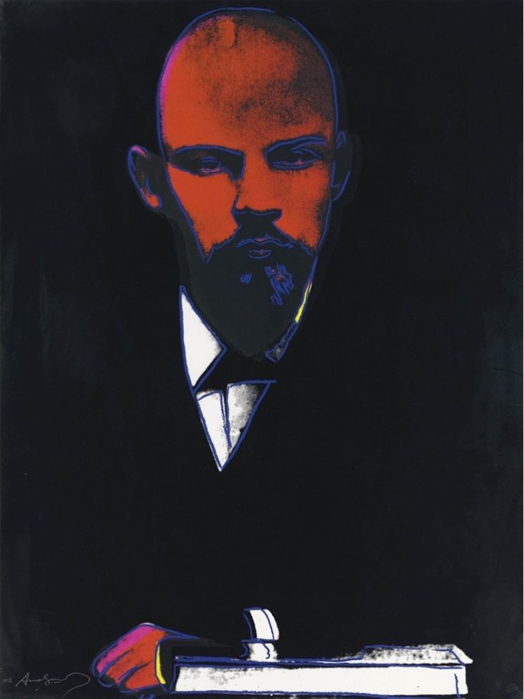 シルクスクリーン Warhol - Black Lenin (FS II.402)