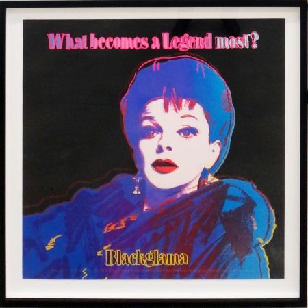 シルクスクリーン Warhol - Blackglama (Judy Garland from Ads portfolio)
