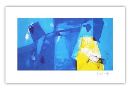 彫版 Capa - Blue space with yellow