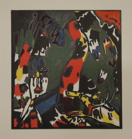 木版 Kandinsky - Bogenschütze.
