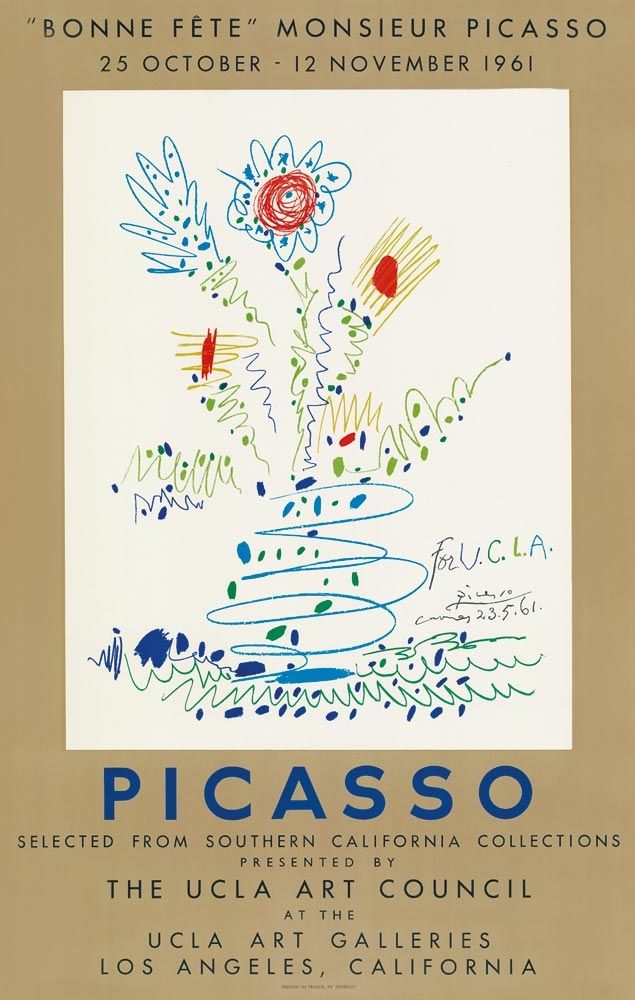リトグラフ Picasso - Bonne fête Monsieur Picasso
