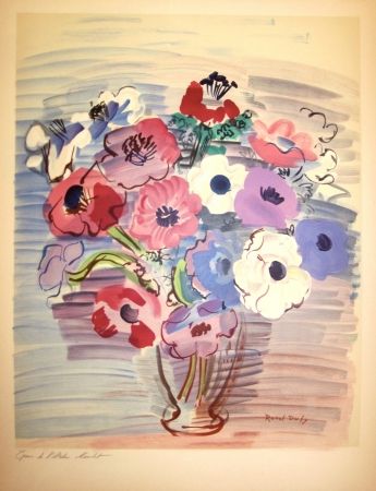 リトグラフ Dufy - Bouquet de fleurs